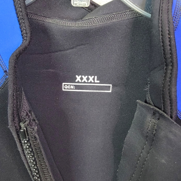 Henderson Shorty Wet Suit Dive Wear Neoprene Front Zip Black & Blue XXXL - Picture 7 of 10